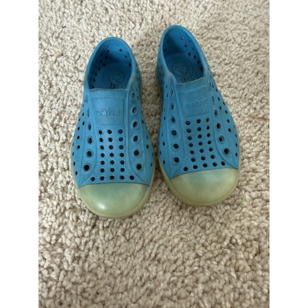 Native Kids Unisex Jefferson Glow Junior Sneaker, Wave Blue, toddler  Size C7